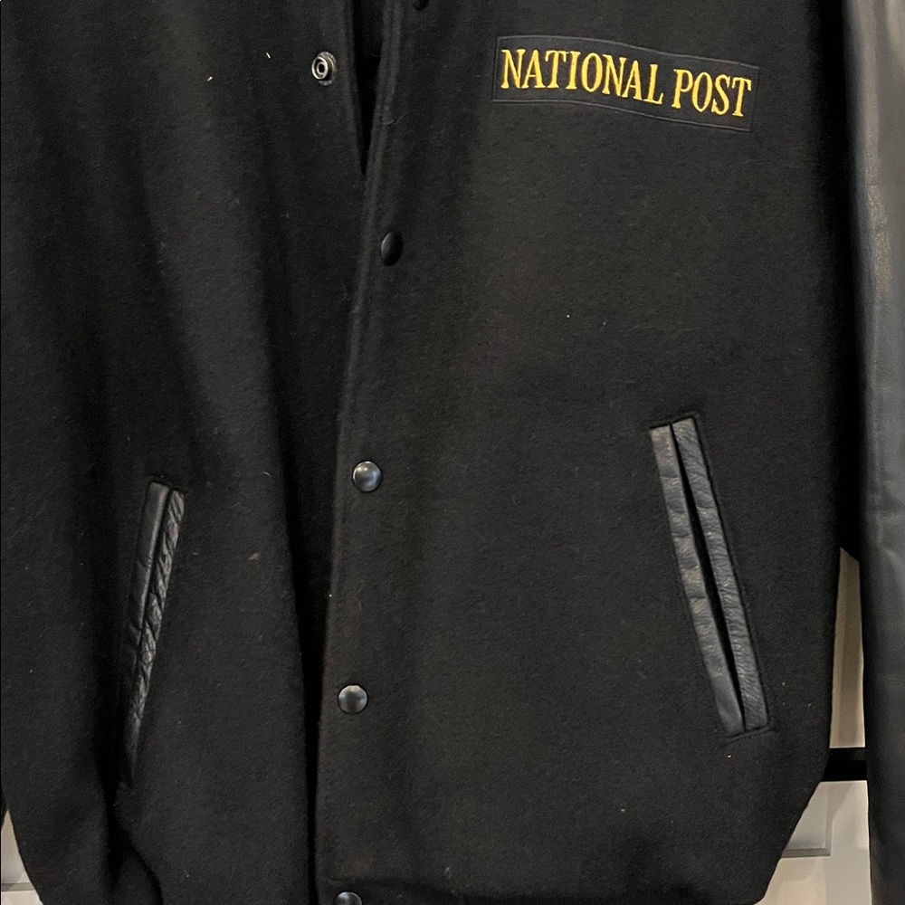 Vintage Black Varsity Jacket - Picture 7 of 7